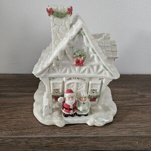 Lenox White and Red Santa Claus Holiday House
